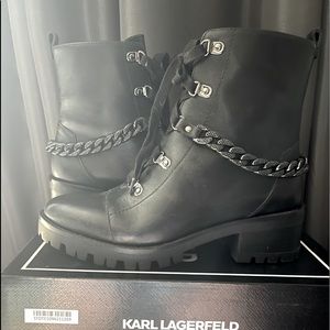 KARL LAGERFELD patrice moto boots